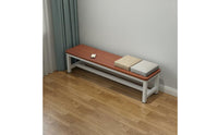 Entryway Shoe Changing Bench Multi-Functional Backless Changing Room Bench Rounded Corners Simple Rest Stool for Bed End