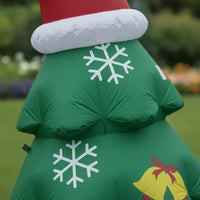 Inflatable Christmas Tree with Stakes Outdoor Inflatable Christmas Tree Quick Setup Decoration for Families, Homeowners, Yard, Garden