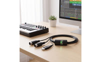 Plug and Play USB to MIDI Cable Driver-Driverless USB to MIDI Cable Converter Wide Compatibility Adapter Stable for Music Producers, Musicians, Home Studio, Keyboard Practice