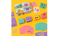 Face-Changing Cube Game Metal Tin Box Face Changing Cube Game Expression Matching Block Block Game Printed Lid Play Set