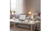 Easy to Clean Bladeless Desk Fan 3 Speed Settings Rechargeable Personal Fan Brushless Engine for Children, Babies, Bedroom, Office