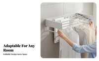 Retractable Wall-Mounted Drying Hanger Easy Installation Clothes Airer