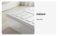Under-Bed Rolling Drawer Large Capacity Under-Bed Rolling Bin double-sidedOpening Lid