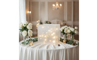 Ceremony Card Holder Box White Card Box with Top Openingopening for Newlyweds, Gift Tables