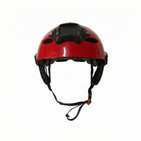 Vented Response Helmet Glossy Helmet with Chin Strap Impact Resistant Gear