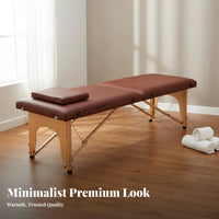 Multi-Functional Foldable Massage Bed Lightweight Portable Massage Table High-Density Foam Adjustable Height Treatment Bed Includes Carrying Bag for Mobile Therapists, Physiotherapists, Beauty Salons, Spas, Salon, Medical Center S