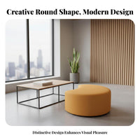 Creative design Cylindrical Pouf Multi-Purpose Indoor Seating Comfortable Stool Modern Design for Office Workers, Homeowners, Kindergarten, Shopping Mall, Rest Area, Living Room
