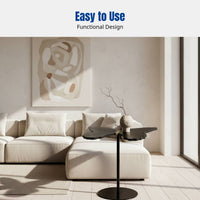 Italian Minimalist Flower Coffee Table, Solid Wood, Unique Shape, Living Room, Side Table Set