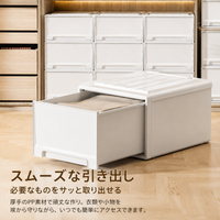 Clear Clothes Case Clothing Storage Thick 45L Drawer-type Closet Storage Plastic