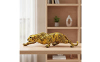 Leopard Figurine Decorative Leopard Statue Panther Statue Elegant Cheetah Sculpture Eye-Catching for Home Decorators