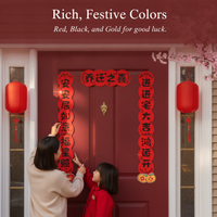 Housewarming Couplets Magnetic Door Stickers for New Home Entryway Decoration
