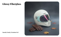 Full Face Fiberglass Shell Full Coverage Lightweight Design for Daily Commuting