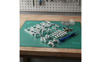 RC Steering Linkage Kit Precision Made Metal Linkage Set CNC Machined Aluminum Shock Absorption Arm Set for Upgrade