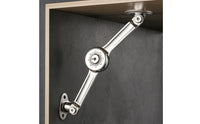 Lift-up Hinge Polished Cabinet Door Lift Stay Cabinet Door Support Arm Mechanical Hardware Corrosion-Resistant for DIYers