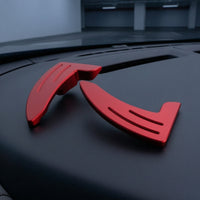 Aluminum Steering Wheel Gear Paddle Extension Curved Steering Wheel Paddle Shifter Extension Easy Installation Hardware Lightweight
