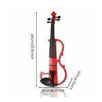Professional Performance Electric Quiet Violin Student Friendly Electric Violin Quiet Practice for Adults, Students, Stage