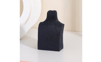 Necklace Display Stand Black Necklace Bust Holder Sculptural Jewelry Bust for Product Photography