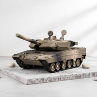 Alloy Battle Armored Vehicle Working Tracks Diecast Armored Vehicle Model Die-Cast Vehicle Realistic Features