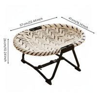 Mesh Cat Bed Cooling Pet Cot Bed Easy to Clean Raised for Small Dogs