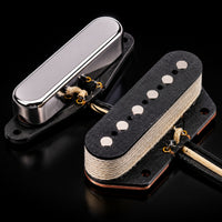 2 Pieces Electric Guitar Pickup Set Connected Wires Instrument Components Passive Instrument Part