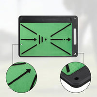 Velvet Golf Hitting Mat with Ball Tray Compact Golf Hitting Mat with Rubber Base Portable Non-Slip for Golfers, Beginners, Home, Backyard