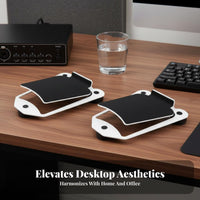 Desktop Speaker Stand Shock Absorbing Speaker Decoupling Stand Elevated Design Audio Accessory for Music Producers, Audiophiles