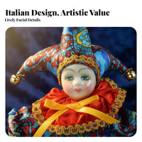 Italian Love Cherub Doll Collectible Tri Cherub Doll Vintage Clown Figurine Movable Joints Poseable Porcelain Clown