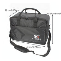 Oxford Cloth Black Drum Pedal Bag Detachable Shoulder Strap Padded Drum Pedal Case Zippered