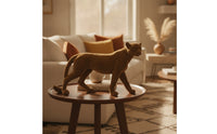 Statue Flocked Sculpture Matte Wildlife Art for Bookshelf, Beverage Cabinet