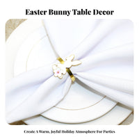 Easter Bunny Napkin Holder Elegant Design Easter Napkin Holder Decorative Festive Table Decoration for Party Hosts, Home Stylists, Banquets