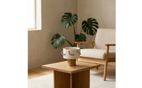 Vase with Rope Elegant Cylindrical Vase Easy to Clean Flower Holder for Entryway, Cafe, Hotel