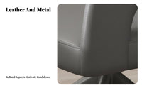 Comfortable Seating Upholstered Swivel Armchair Luxury Aesthetic Dining Chair Modern Design Indoor Furniture High-Resilience Cushion for Design Enthusiasts, Interior Designers, Restaurant, Meeting Room, Reception Area, Kitchen