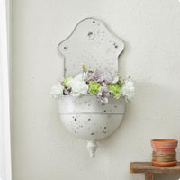 Iron Wall Planter Vintage Easy to Install Metal Plant Holder for Patio
