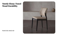 Zen-Inspired Design Padded Side Chair Nordic aesthetic Woven Seat Side Chair Light Luxury Seating Furniture Minimalist visual aesthetic for homeowners, Office Workers, Interior Designers, Dining Room, Kitchen, Bedroom, Restaurant