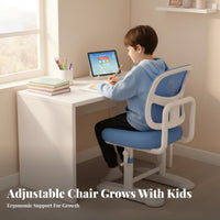 Adjustable Student Seat with Footrest Ergonomic Design Study Chair Breathable Backrest children's Furniture for Children, Parents, Home, Bedroom
