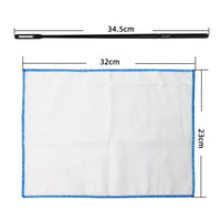 Slotted Flute Cleaning Rod with Cloth Plastic Flute Cleaning Rod Scratchnon-Scratch Soft for Instrument Maintenance, Music Class