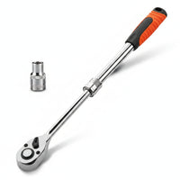 72-Tooth Telescopic Ratchet Wrench with Adjustable Handle Anti-Slip Telescopic Ratchet Wrench Heavy Duty for Diyers