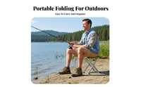 Foldable space-saving on-the-on-the-move Stool long-lasting foldable Seat sturdy Duty Portable Seating Lightweight for on-the-on-the-moveers, Backpackers, Fishing, Outdoors, Camping, Backpacking
