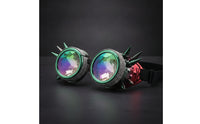 Steampunk Goggles Pointed Goggles with Spikes Mirrored Eyewear for Cosplayers, Entertainers
