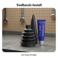 Drive Axle Boot Kit Heavy Duty CR Rubber Long Lasting for Commuters
