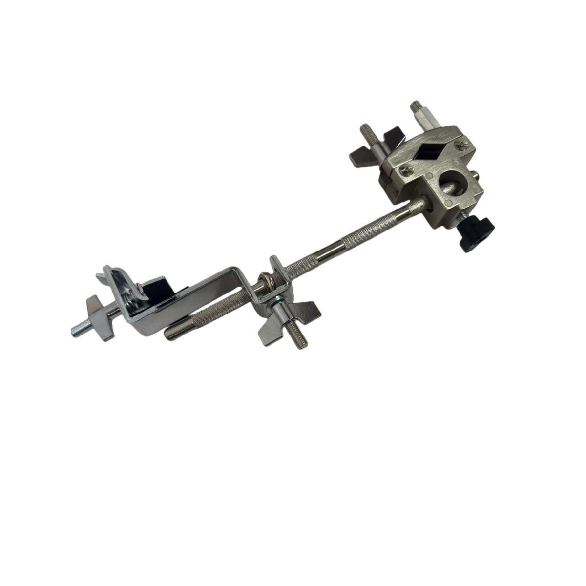 Adjustable Drum Clamp with Rod Long-Lasting Drum Hardware Clamp Strong Grip Double Mounting Bracket Professional for Stage, Practice Rooms