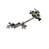 Adjustable Drum Clamp with Rod Long-Lasting Drum Hardware Clamp Strong Grip Double Mounting Bracket Professional for Stage, Practice Rooms