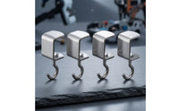 4 Pieces Desk-Edge Hanging Hook Simple to Install Clamp-on Desk Hook Heavy Duty Table Hanger for Students, Dorm Rooms