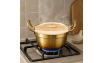 Double Handle Ramen Pot Round Cooking Gear Small