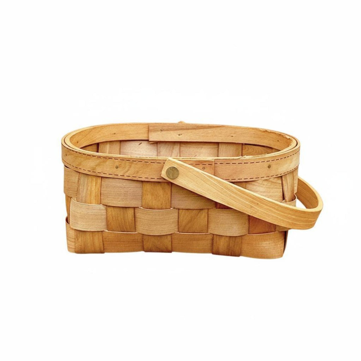 Double-Handled shopping Tote versatile Woven Basket Sturdy Construction