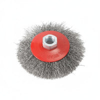 Copper-Plated Steel Wire Polishing Disc Heavy Duty Rust Removal Wheel Wear-Resistant for Welders, Metalworkers, Shipyards, Workshop, Garage