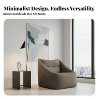 Comfortable Support Structured Bean Bag Sofa No Assembly Required Floor Chair Lightweight Household Furniture Ergonomic Design for Children, Adults, Students, Living Room, Bedroom, Balcony, Reading Nook