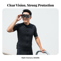Anti-Spray Safety Goggles Shock Resistant Curved-Fit Safety Goggles Windproof Riding Glasses Wide Vision for Workers, Cycling