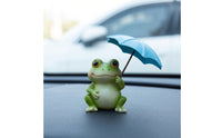Miniature Frog Figurine Adorable Frog Statue Charming Miniature animal Statue for Shelf