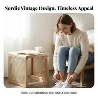 Square Woven Stool Multi-Functional Small Decorative Stool multifunctional Use